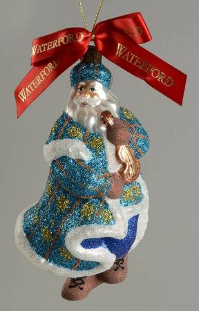 Holiday Heirloom Santa Ornaments Irish Jig Santa-With Violin - Boxed