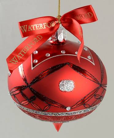 Holiday Heirloom Red and Black Fanciful Drop - No Box