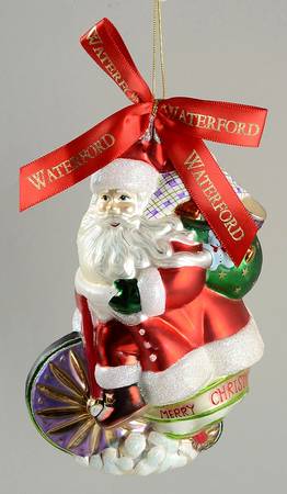 Holiday Heirloom Santa Ornaments Cycling Santa - Boxed