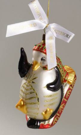Holiday Heirlooms Ornaments Penguin On Sleigh - No Box
