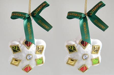 Holiday Heirlooms Ornaments Crystal Snowflakes(Set Of 2) - No Box