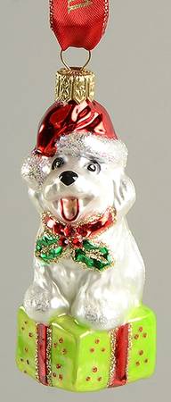 Holiday Heirlooms Ornaments Holly Jolly Christmas Pup - Boxed