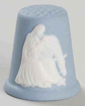 Jasperware Nativity Thimbles Holy Family - No Box