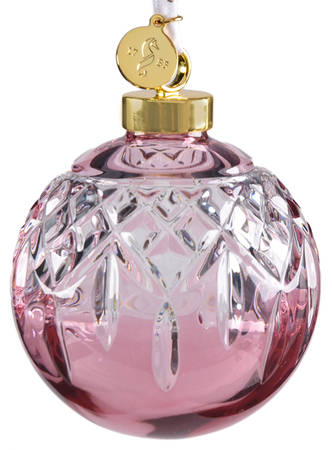 Annual Ball Ornament #2 Lismore Bauble-Cranberry - No Box
