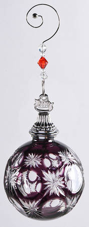 Annual Ball Ornament #2 Amethyst Cased Ball Ornament - Boxed