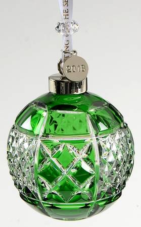 Annual Ball Ornament #2 Emerald Cased Ball Ornament - Boxed