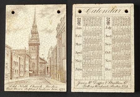Wedgwood Calendar Tiles Old North Church - No Box