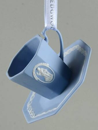 Iconic Collection Teacup And Saucer - Blue - No Box