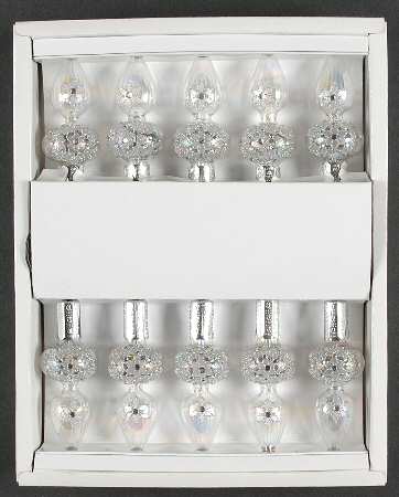 Holiday Heirloom Light Sets Russian Snowflake-Clear-Jim O'Leary - Boxed
