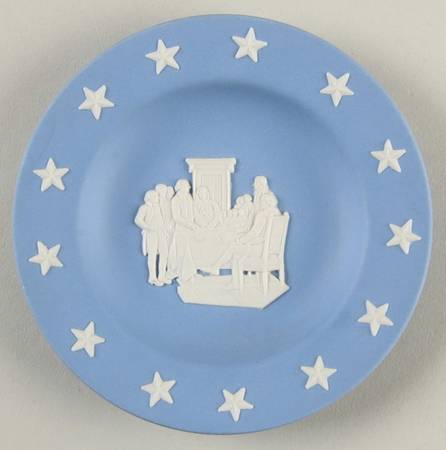 Bicentennial Miniature Plate Declaration Signed - No Box
