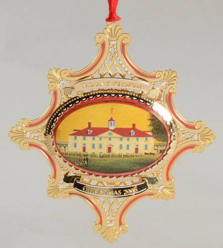 Mount Vernon Annual Christmas Ornament West Front Circa 1792 - Boxed