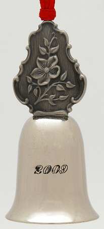 Christmas Rose Mini Bell by Wallace Silver