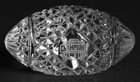 BCS Championship Paperweights by Waterford Crystal