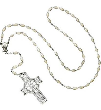 Waterford Jewelry Crystal Rosary Beads - With Box