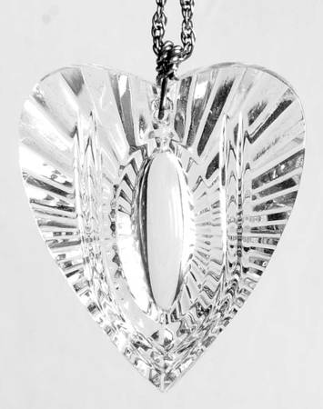 Waterford Jewelry Heart Pendant W/Chain - No Box