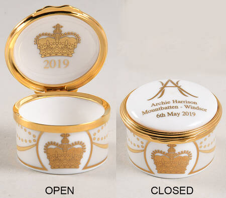 William Edwards Royalty Giftware Royal Baby- Archie Harrison Box - No Box by William Edwards