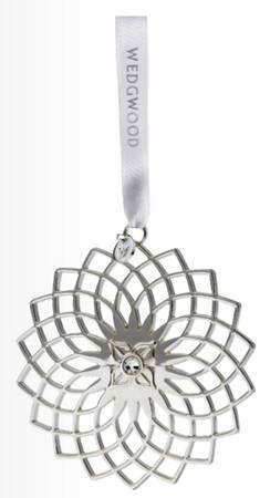 Wedgwood Christmas Ornament Filigree Snowflake - With Box