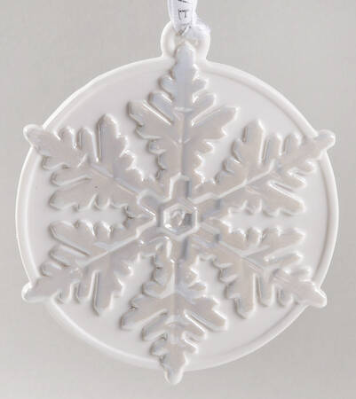 Snowflake Collection White Snowflake-Disk - No Box