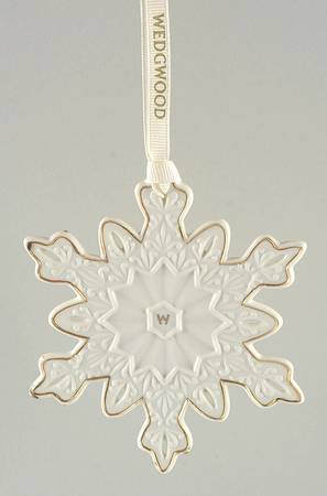 Snowflake Collection Gold W Snowflake - Boxed