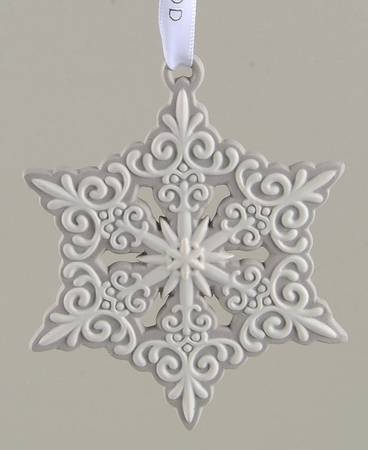 Snowflake Collection Peirced Snowflake-Grey - Boxed