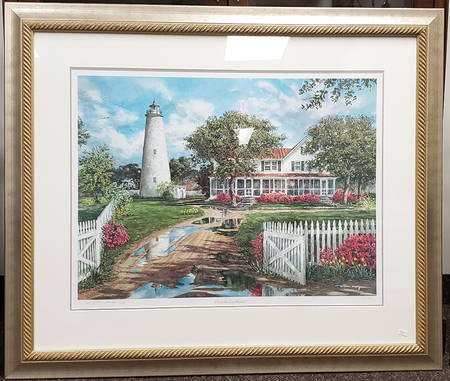 William Mangum Prints Ocracoke Lighthouse - Framed - With Box 51f
