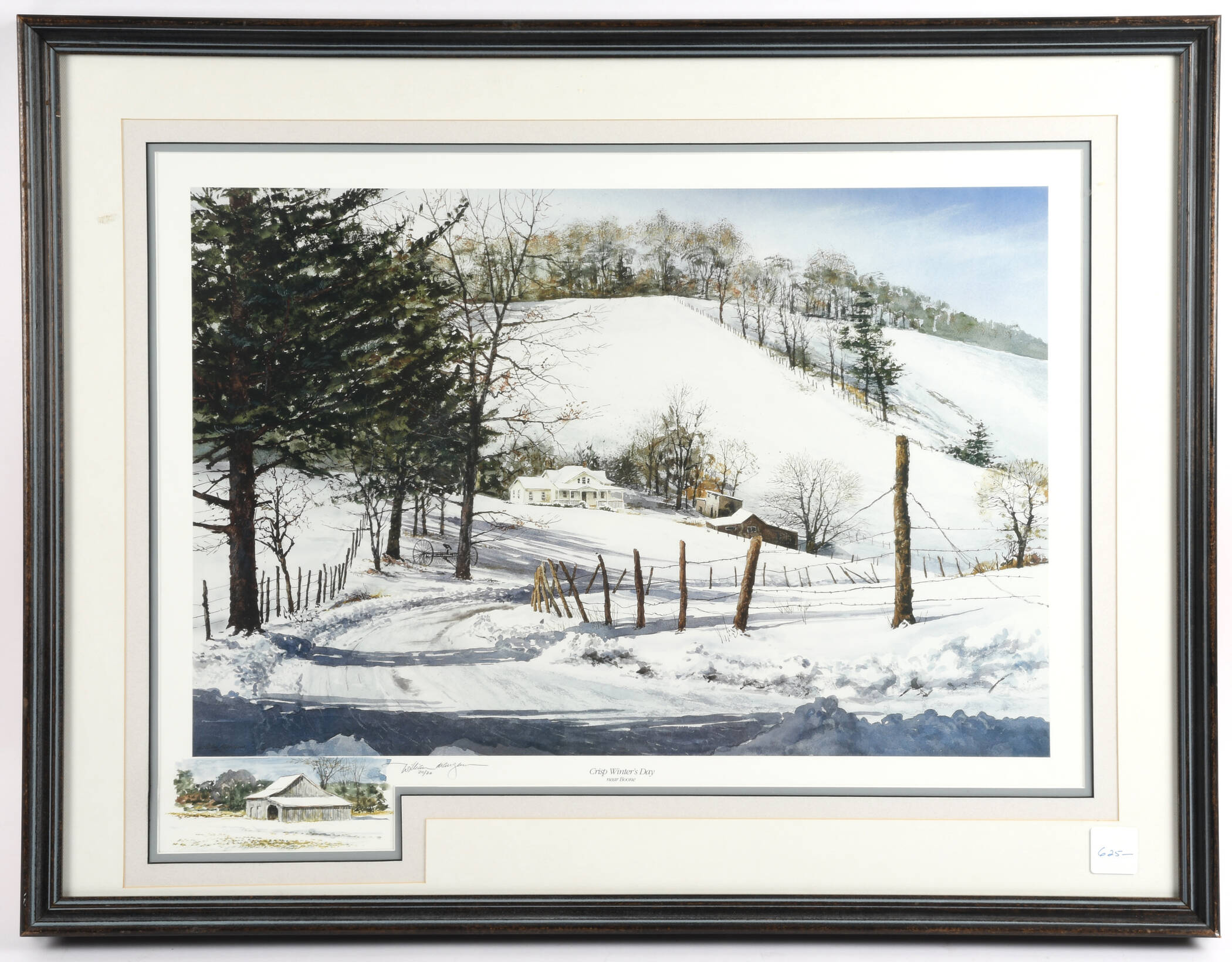 William Mangum Prints Crisp Winter's Day Near Boone - With Box 48f