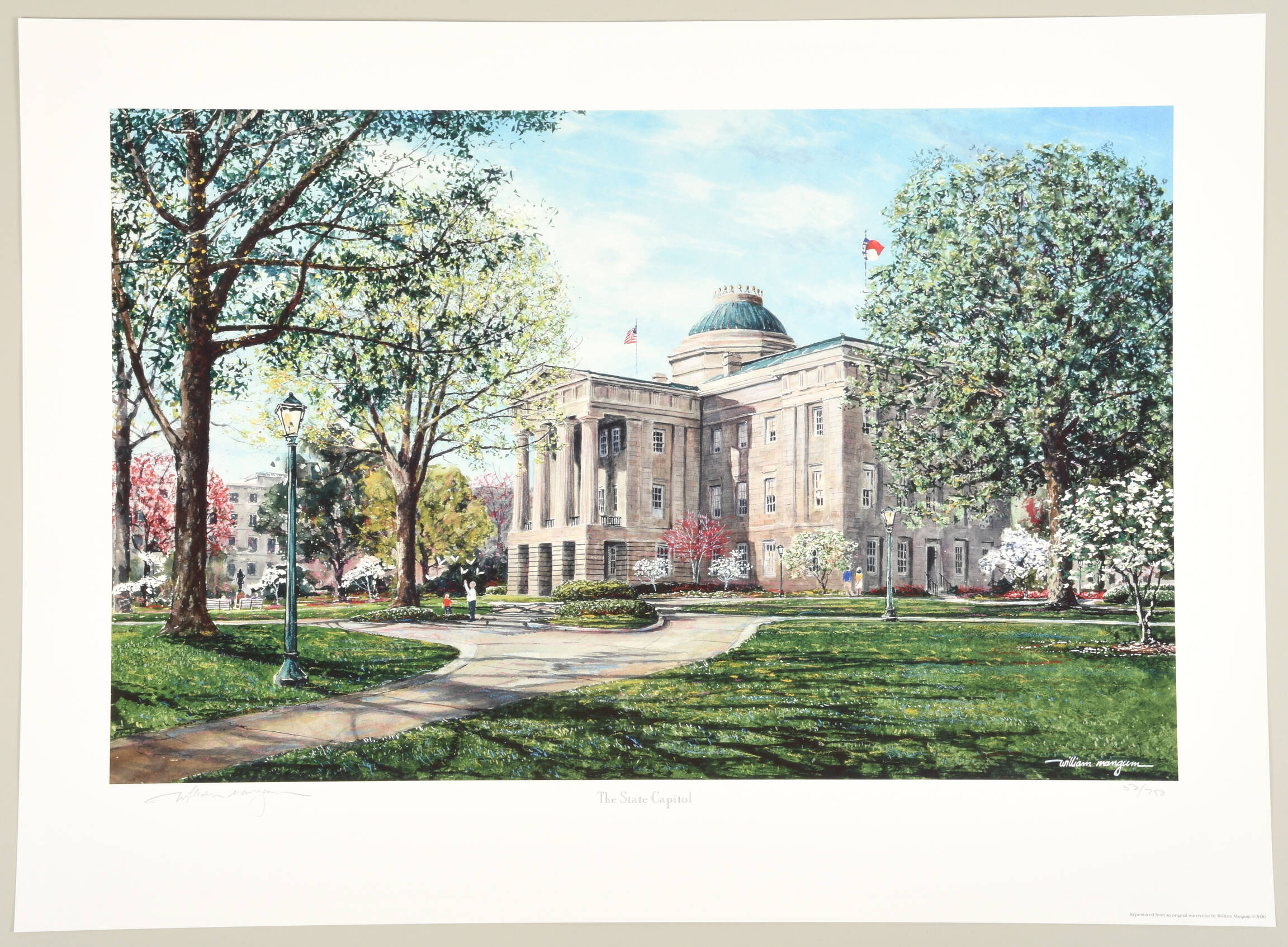 William Mangum Prints The State Capitol - With Box