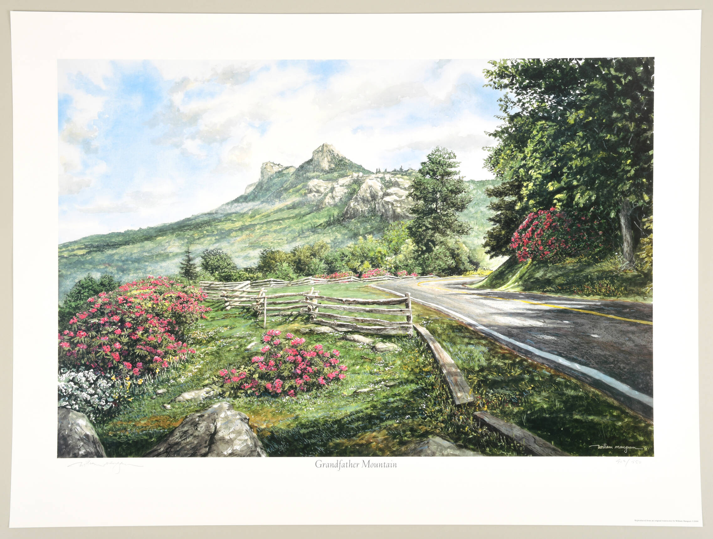 William Mangum Prints Grandfather Mountain - Boxed