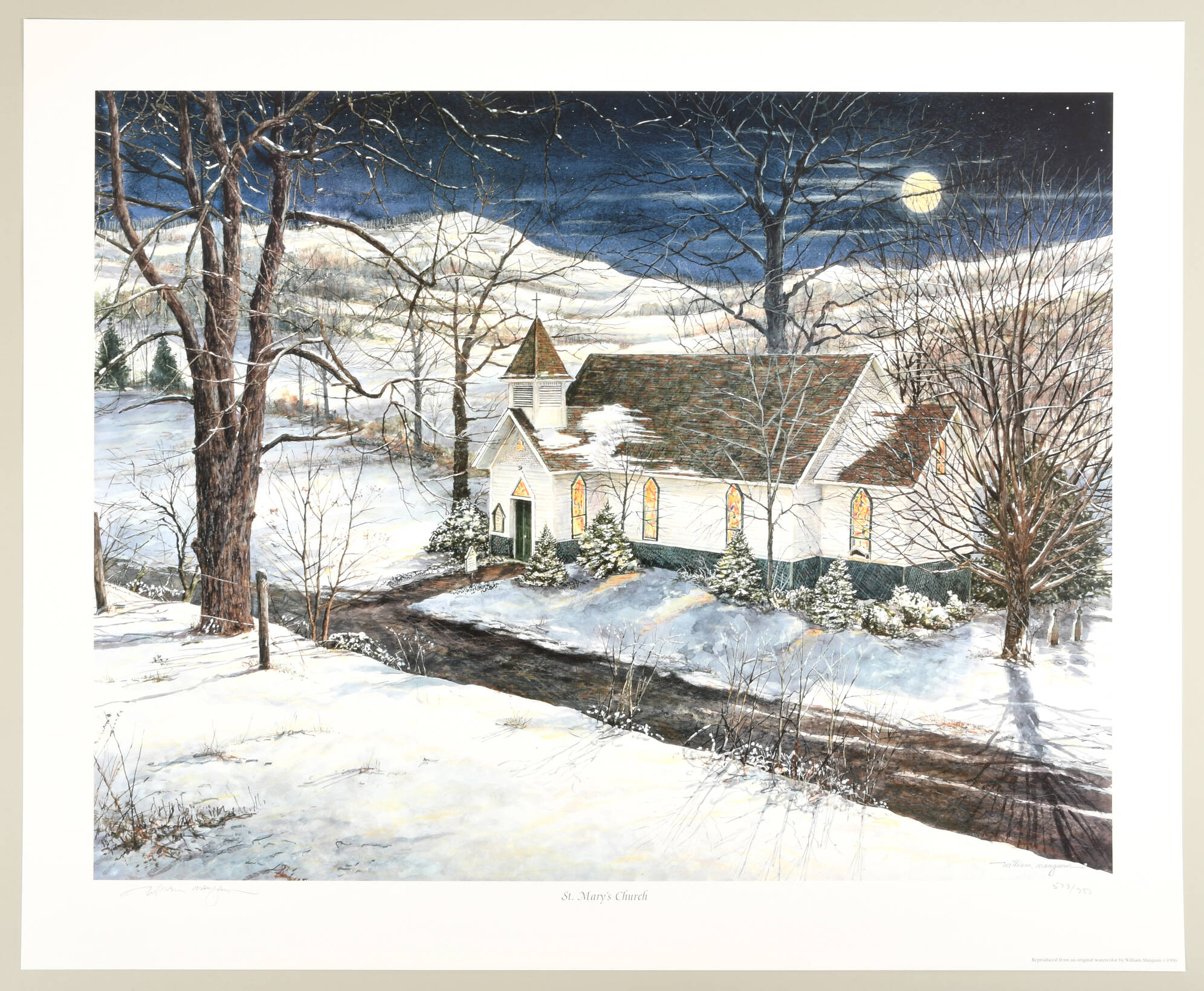 William Mangum Prints St. Mary's Church - Boxed