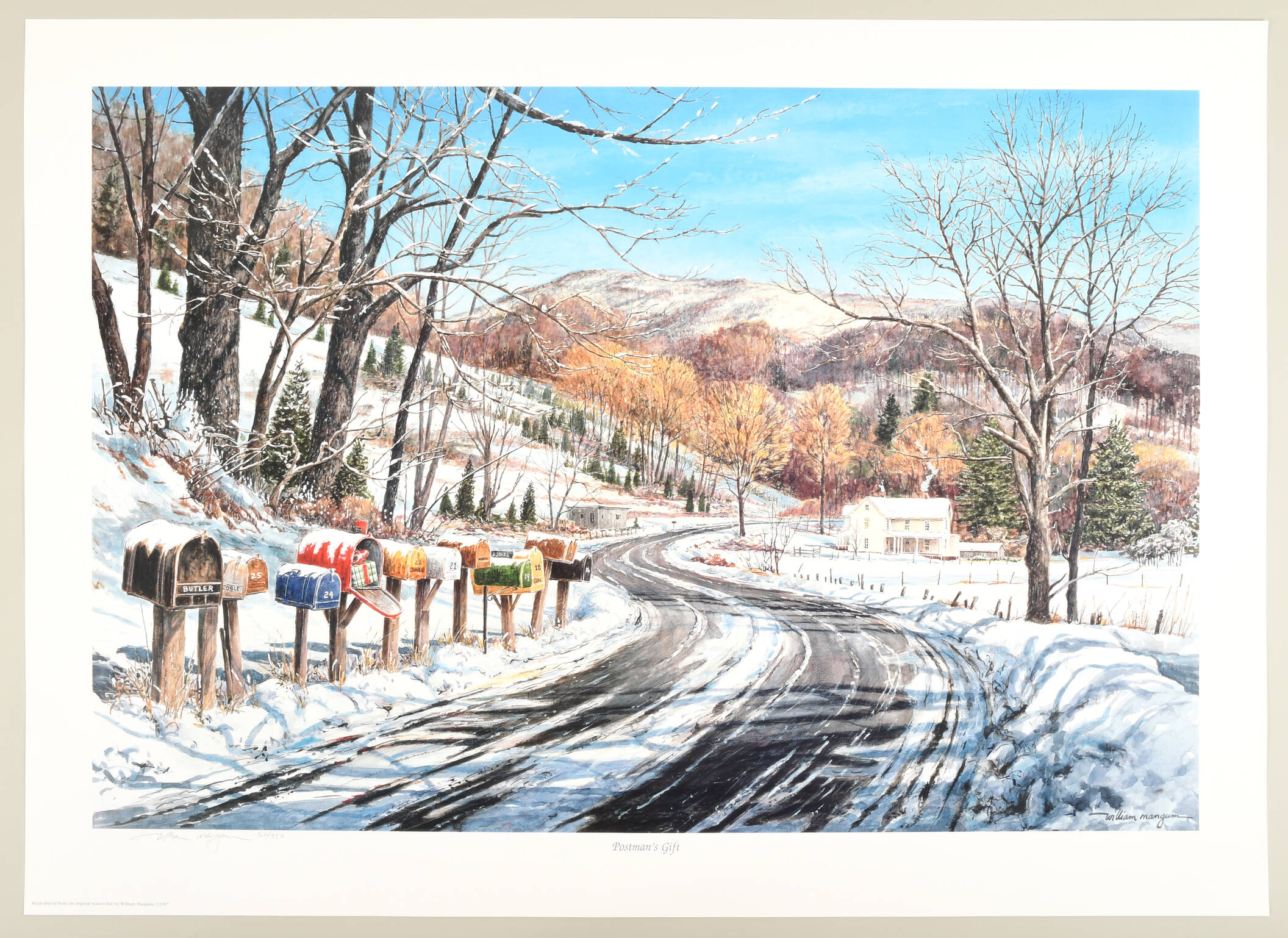 William Mangum Prints Postman's Gift - Boxed