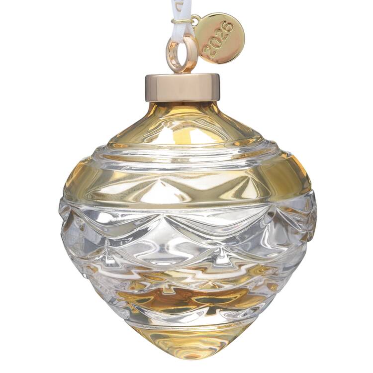 Winter Wonders Pinecone Bauble- Amber - Boxed