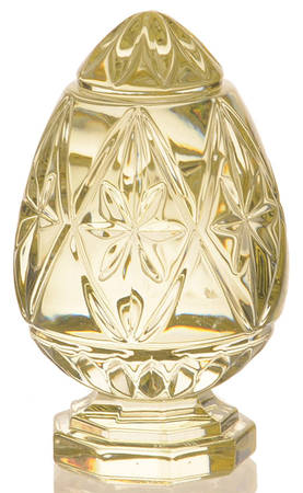 Waterford Marquis Paperweight Yellow Egg On Pedestal - No Box