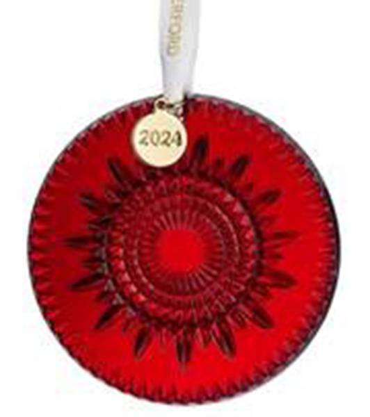 New Year Annual Keepsake Ornament 2024-Red - No Box