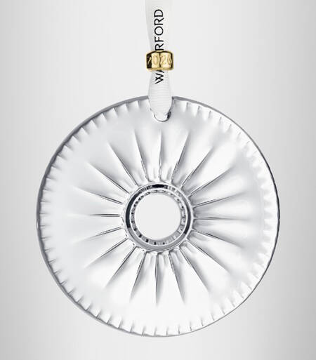 New Year Annual Keepsake Ornament 2026- Firework Clear Disc - Boxed
