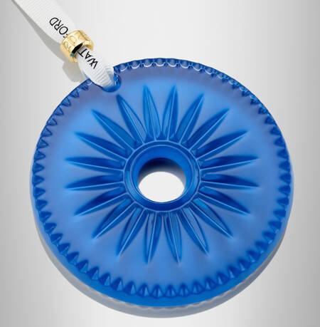 New Year Annual Keepsake Ornament 2026-Firework Blue Disc - No Box