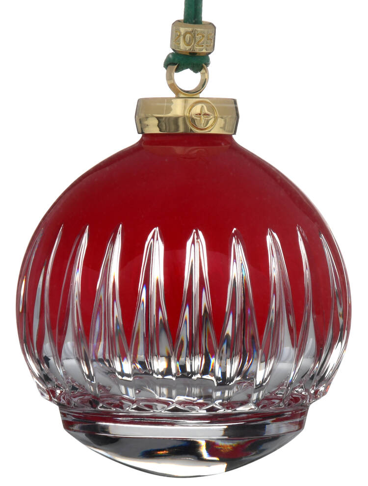 New Year  Annual Bauble Ornament 2025-Firework Red - No Box