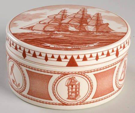 Wedgwood Collector's Society Box Young America-Red Ship - No Box