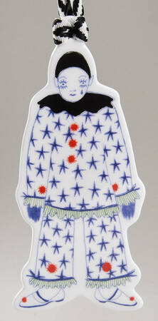 Nutcracker Theater Advent Calendar Pierrot Ornament - No Box