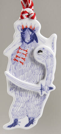 Nutcracker Theater Advent Calendar Mouse King Articulated Ornament - Boxed