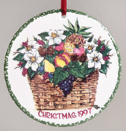Miniature Plate Ornaments Bountiful Blessings - No Box