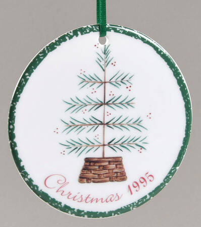 Miniature Plate Ornaments Feather Tree 1995 - Boxed