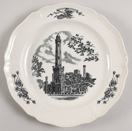 Chicago Commemorative Plates by Wedgwood