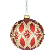 Holiday Heirloom Red and Gold Infinity Red Bauble - Boxed