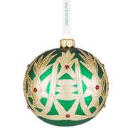 Green with Gold, Silver, White Clare Bauble - Boxed