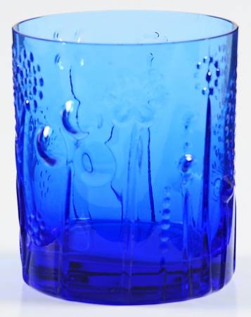 Flora Cobalt Blue Old Fashioned
