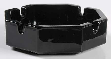Octime Black 4" Octagonal Ashtray