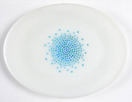Blue Mosaic 12" Oval Platter