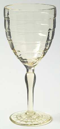 Block Optic Yellow Water Goblet