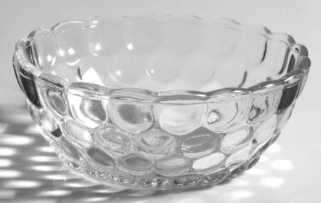 Bubble Clear Small Fruit Dessert Bowl
