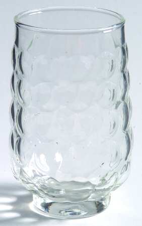 Bubble Clear Flat Juice Glass